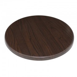 Bolero rond tafelblad donkerbruin 60cm
