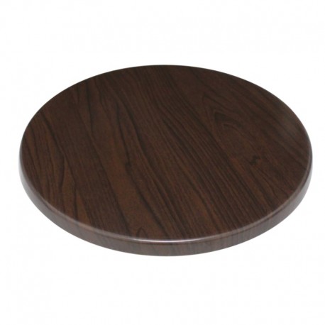 Bolero rond tafelblad donkerbruin 60cm