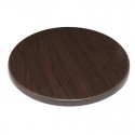 Bolero rond tafelblad donkerbruin 60cm