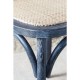 Bolero houten stoel met gekruiste rugleuning black wash 2 stuks