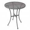 Bolero ronde stalen bistrotafel grijs 60cm