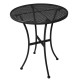 Bolero ronde stalen bistro tafel zwart 60cm
