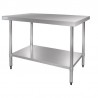 Vogue RVS werktafel zonder achteropstand 90x150x70cm