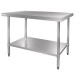 Vogue RVS werktafel zonder achteropstand 90x180x70cm