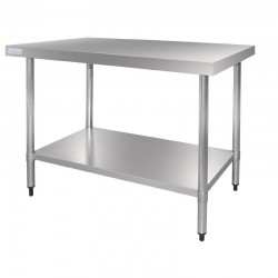 Vogue RVS werktafel zonder achteropstand 90x180x70cm