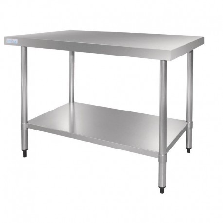 Vogue RVS werktafel zonder achteropstand 90x180x70cm