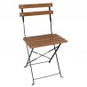 Bolero opklapbare imitatiehout stoelen