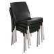 Bolero stapelbare zwarte stoelen