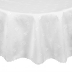 Mitre Luxury Luxor tafelkleed wit 230(Ø)cm