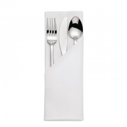 Mitre Satin Band servet wit 55 x 55cm