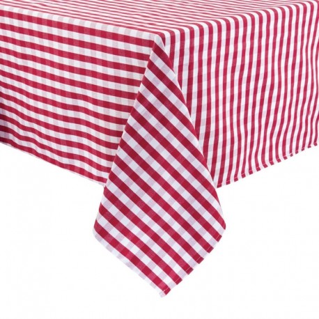Mitre Comfort Gingham tafelkleed rood-wit 178 x 178cm