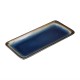 Olympia Nomi rechthoekige tapasborden blauw-zwart 24,5 x 11cm
