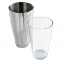 Boston cocktailshaker en glas