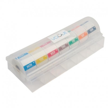 Vogue afneembare kleurcode stickers met 5cm kunststof dispenser