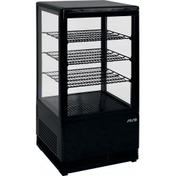 SARO Mini-koelvitrine 70 liter met verlichtingmodel SC 70 zwart