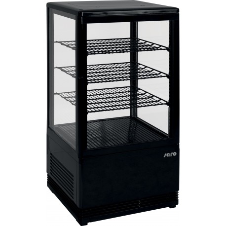 SARO Mini-koelvitrine 70 liter met verlichtingmodel SC 70 zwart
