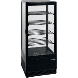 SARO Koelvitrine met luchtventilatie Model SC 100 zwart