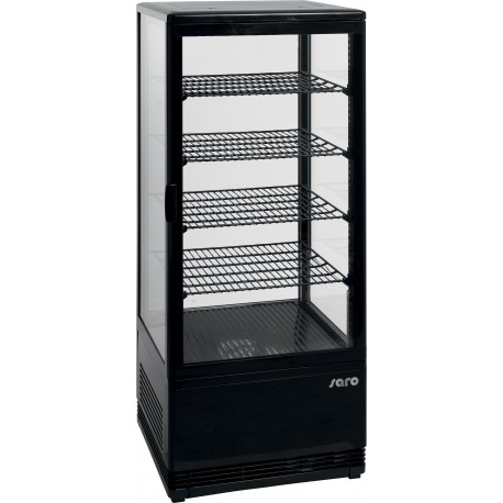 SARO Koelvitrine met luchtventilatie Model SC 100 zwart