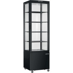 SARO Koelvitrine met luchtventilatie Model SVEN zwart
