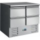 SARO Koeltafel model VIVIA S 901 S/S TOP 4 x 1/2