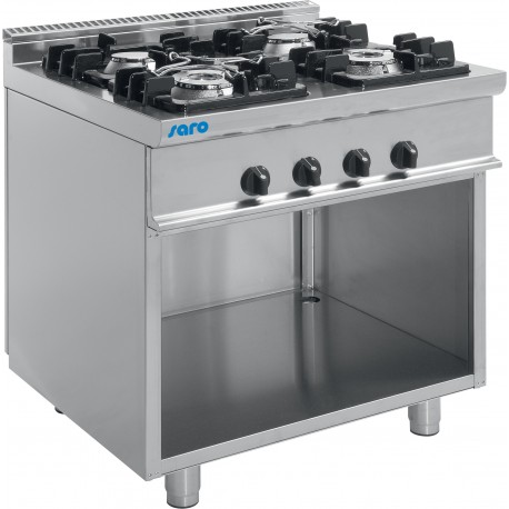 SARO Gasfornuis met open onderbouw model E7/KUPG4BA
