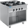 SARO Gasfornuis met open onderbouw model E7/KUPG4BA