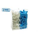 wandhouder acryl, tbv clip caps incl. deksel, tussenschot 380x310x290mm