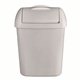 SAPO Afvalbak mat wit 8 liter