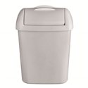 SAPO Afvalbak mat wit 8 liter