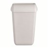 SAPO Afvalbak mat wit met open inworpklep, 43 ltr