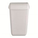 SAPO Afvalbak mat wit met open inworpklep 23 ltr