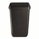 SAPO Afvalbak mat zwart met open inworpklep 23 ltr