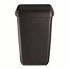 SAPO Afvalbak mat zwart met open inworpklep 23 ltr