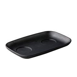 Zen garnituur bord 2 uitsparingen zwart (6 stuks)