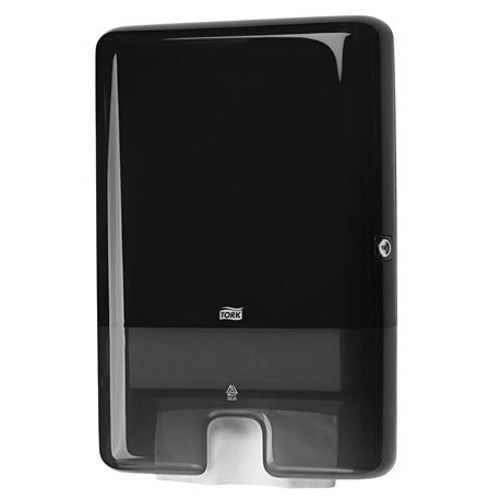 Tork dispenser handdoek, i-vouw, zwart