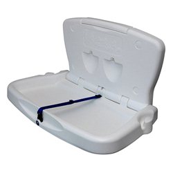 Babyminder opklapbare babyverschoontafel horizontaal, licht graniet kleur