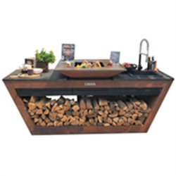 Rolling Kitchen Corten