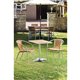 Bolero aluminium en rotan stoel naturel