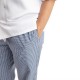 Whites Easyfit Teflon unisex koksbroek kleine ruit blauw-wit M