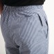 Whites Easyfit Teflon unisex koksbroek kleine ruit blauw-wit XL