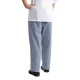 Whites Easyfit Teflon unisex koksbroek kleine ruit blauw-wit XS