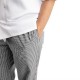 Whites Easyfit Teflon unisex koksbroek met kleine ruit zwart-wit M