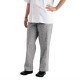 Whites Easyfit Teflon unisex koksbroek met kleine ruit zwart-wit S