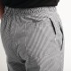 Whites Easyfit Teflon unisex koksbroek met kleine ruit zwart-wit S