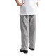 Whites Easyfit Teflon unisex koksbroek met kleine ruit zwart-wit XL