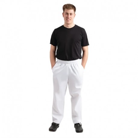 Whites Easyfit Teflon unisex koksbroek wit M