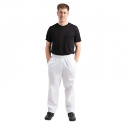 Whites Easyfit Teflon unisex koksbroek wit XXL