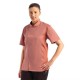 Chef Works Urban Springfield unisex koksbuis met rits korte mouw roodbruin XL