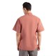 Chef Works Urban Springfield unisex koksbuis met rits korte mouw roodbruin XL