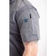 Chef Works Urban Springfield unisex koksbuis met rits korte mouw inktblauw L